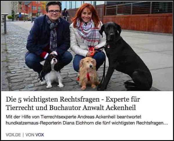 Anwalt Ackenheil Rechtsexperte Tierrecht / Pferderecht und Hunderecht